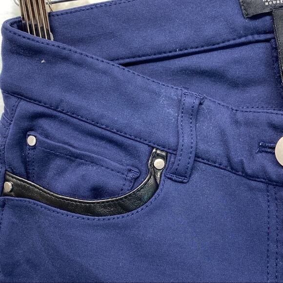 White House Black Market Skinny Pants Ankle Zip Size 0 Zero Regular Stretchy - Picture 6 of 9